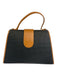 Yves Saint Laurent Black & Brown Coated Canvas & Leather Magnetic Flap Bag Black & Brown / S