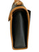 Yves Saint Laurent Black & Brown Coated Canvas & Leather Magnetic Flap Bag Black & Brown / S