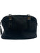 Salvatore Ferragamo Black Canvas & Leather Zip Top Top Handles Hand Bag Black / S