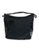 Gucci Black Nylon & Leather Zip Close Shoulder Bag Bag Black / S/M