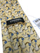 Chanel AS IS - Stained Yellow & Blue Print Silk Seals Tie Yellow & Blue Print