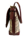 Burberry Beige, Red, Black Canvas & Leather Magnetic Flap Novacheck Plaid Bag Beige, Red, Black / S