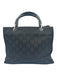 Gucci Black Nylon Jacquard Bamboo Detail hand bag Bag Black / S