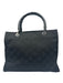 Gucci Black Nylon Jacquard Bamboo Detail hand bag Bag Black / S