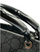 Gucci Black Nylon Jacquard Bamboo Detail hand bag Bag Black / S