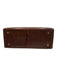 Ferragamo Brown Lizard Leather Gold Hardware Top Handle Crossbody Strap Bag Brown / Small