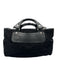 Celine Black Suede Embossed SHW Handle Vintage Bag Black / Medium