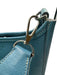 Hermes Blue Leather Clemence Perforated Saddle Certified by Entrupy Bag Blue / S/M