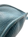 Hermes Blue Leather Clemence Perforated Saddle Certified by Entrupy Bag Blue / S/M