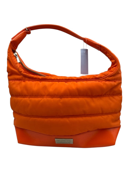 Valentino Orange Nylon Shoulder Bag Hobo Vintage Bag Orange / Medium