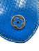 Louis Vuitton Blue & Silver Leather Python Ombre Top Handle Bag Blue & Silver / Small