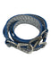 Louis Vuitton Blue & Silver Leather Python Ombre Top Handle Bag Blue & Silver / Small