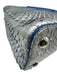 Louis Vuitton Blue & Silver Leather Python Ombre Top Handle Bag Blue & Silver / Small