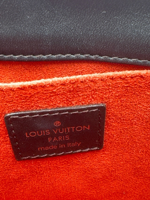 Louis Vuitton Brown & Beige Print Pony Hair Leather Damier Vintage Bag Brown & Beige Print / XS