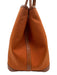 Hermes Orange Canvas Leather trim Top Handle Tote Vintage Bag Orange / M/L