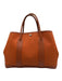 Hermes Orange Canvas Leather trim Top Handle Tote Vintage Bag Orange / M/L