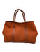 Hermes Orange Canvas Leather trim Top Handle Tote Vintage Bag Orange / M/L