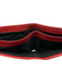 Rolex Red Leather Bifold Wallet Red