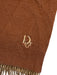 Christian Dior AS IS - Minor Hole Beige Wool & Cashmere Blend logo Fringe Scarf Beige