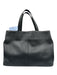Burberry Black Leather Pebbled Gold Hardware Tote Top Handle Bag Black / Small