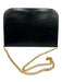 Ferragamo Black Leather Gold hardware Chain Dome Vintage Bag Black / Small