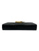 Ferragamo Black Leather Gold hardware Chain Dome Vintage Bag Black / Small