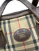 Burberry Tan Print Canvas Novacheck Top Handle Vintage Bag Tan Print / Small