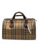 Burberry Tan Print Canvas Novacheck Top Handle Vintage Bag Tan Print / Small