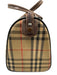 Burberry Tan Print Canvas Novacheck Top Handle Vintage Bag Tan Print / Small