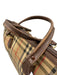 Burberry Tan Print Canvas Novacheck Top Handle Vintage Bag Tan Print / Small