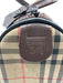 Burberry Tan Print Canvas Novacheck Top Handle Vintage Bag Tan Print / Small