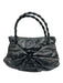 Ferragamo Black Patent Leather Braided Strap Tote Logo Bag Black / Medium