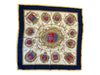 Hermes Navy, Cream, Yellow Silk Sailboats Baroque Print scarf Navy, Cream, Yellow / 90cm