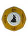 Hermes Yellow & Cream Porcelain Dog Plate Tea Cup Decor/Homewear Yellow & Cream