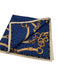 Celine Blue, Black, Yellow Cotton Blend Chain Print Logo Vintage scarf Blue, Black, Yellow / XS