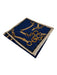 Celine Blue, Black, Yellow Cotton Blend Chain Print Logo Vintage scarf Blue, Black, Yellow / XS