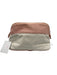 Hermes Beige, Pink, Red Canvas Zebra Zipper Pouch Makeup Bag Bag Beige, Pink, Red / XS