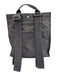 Hermes Brown & Charcoal Canvas Abstract Top Handle Vintage Backpack Bag Brown & Charcoal / M