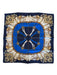 Louis Quatorze Blue & Cream Silk Abstract Baroque scarf Blue & Cream / XS