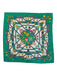 Hermes Green, Pink, White Silk Abstract Coin scarf Green, Pink, White / 90cm