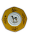 Hermes Yellow & Cream Porcelain Dog Plate Tea Cup Decor/Homewear Yellow & Cream