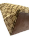 Gucci Brown & Beige Print Canvas Leather Strap Monogram Tote Vintage Bag Brown & Beige Print / Medium