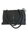 Gucci Black Canvas Silver Hardware Top Handle Monogram Bag Black / Small