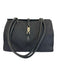 Gucci Black Canvas Silver Hardware Top Handle Monogram Bag Black / Small