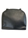 Celine Black Leather Pebbled Gold Hardware Dome Double Strap Bag Black / Medium
