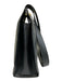 Celine Black Leather Pebbled Gold Hardware Dome Double Strap Bag Black / Medium