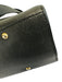 Celine Black Leather Pebbled Gold Hardware Dome Double Strap Bag Black / Medium