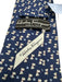 Ferragamo Navy & Gray Silk Dogs Tie Navy & Gray