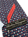 Ferragamo Navy & Red Silk Racecar Tie Navy & Red