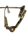 Vogue Gold Metal Oval Sunglasses Gold